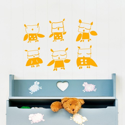 Wandtattoo kleine eulen - ,