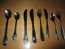 Kinderbesteck 8 tlg. WMF u Silit  Vintage Edelstahl Tiermotive