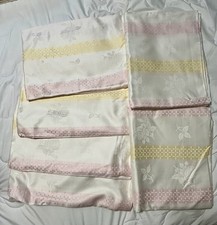 DDR Damast Bettwäsche 6-teilig, Streifen, Unbenutzt