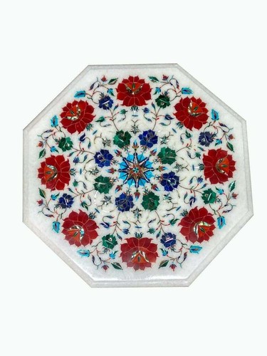 Marmor tischplatte halb - 12",