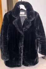 Damen Mantel Schwarz Größe