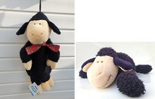 NICI Schaf schwarz: für Wärmflasche ca. 47cm neuwertig + zum Kuscheln 30cm 96264