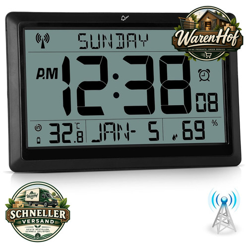 Digitale wanduhr lcd - digitale,