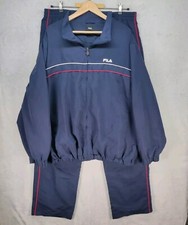 Fila Trainingsanzug Herren Tracksuit Gr. DE 56/XXL Blau Retro Sport Wear Vintage