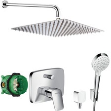Hansgrohe Logis Unterputz Duscharmatur Set ibox Armatur Duschteller 30x30 A51R