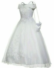 Kommunionkleid Kommunionskleid Bolero  Kerzentuch Tasche  134 140 146 152