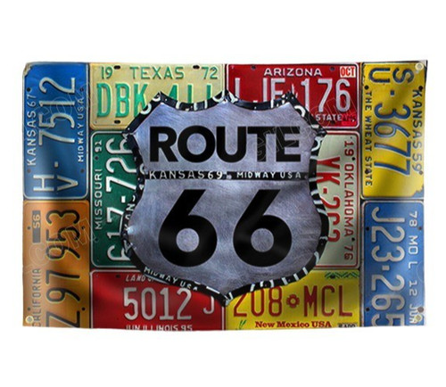 Route flagge fahne - 66,