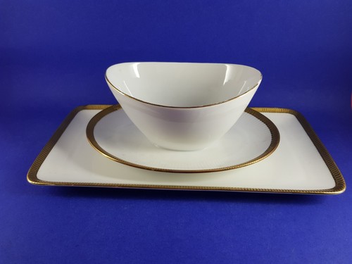 Sauciere 2 platte mit - 1,