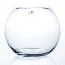 Kugelvase, Glaskugel GLOBE H. 24,5cm D. 30cm Glas transparent Sandra Rich