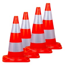 4 x Pylonen Verkehrsleitkegel
