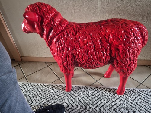 Kunstbemalung figur schaf - kunstbemalung,