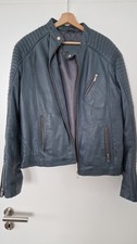 Lederjacke Herren XL Grau