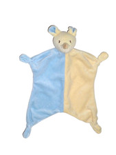 WIE NEU * Paradise Toys Maus blau & beige Schmusetuch Schnuffeltuch Kuscheltuch