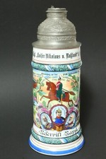 Alter Reservistenkrug Schraubdeckel Chevauleger 1 Nürnberg Bayern Krug Bierkrug