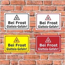 Schild bei frost - -,