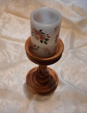 Kerzenhalter, Kerzenständer aus Holz, handgedrechselt, Unikat, Akazienholz