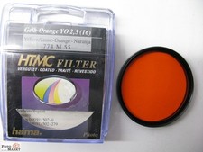 Filter-Abverkauf Foto-Markt Hama Gelb-Orange HTMC (YO2,5) M 55 Farbfilter