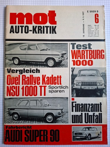 Mot 1967 opel rallye - -,