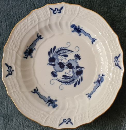 Meissen speise teller blauer - meissen,