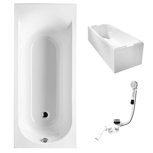 Badewanne rocky weiss 170 70 - weiss,