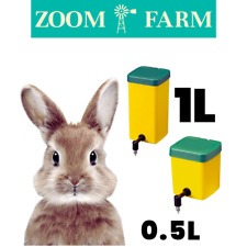 Kaninchen Tränke Futterflasche 0,5L & 1L Größen Auslaufsicher Trinkspender Haustiere