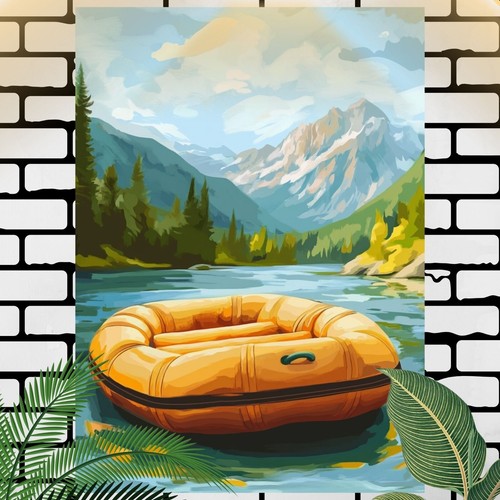 Rafting boot poster schöne - rafting,