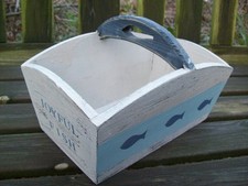 Träger Holz Kiste Kasten Fish