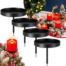 Kerzenhalter Adventskranz Adventskerzenhalter Stabkerzenhalter Kerzenteller 8cm