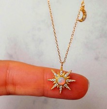 925 Silber Opal Starburst Mond