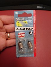 2 St. Mag Lite Leuchtmittel White Star 3-cell C D LWSA301E 107-000-406 Krypton