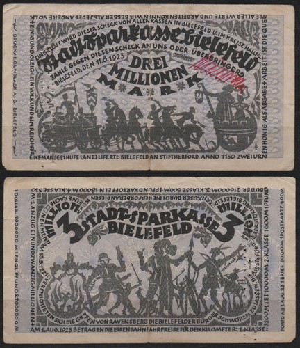 32856 notgeld bielefeld - -,