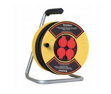 AY16 Kabeltrommel 50m 3×2,5mm² Verlängerungskabel 4×230V Starkstrom Outdoor 