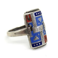 Art Deco Rng aus 800er Silber