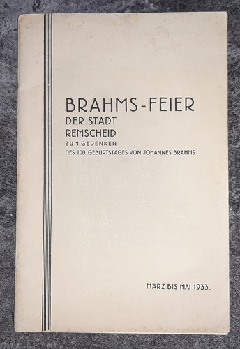 Brahms feier der stadt - brahms-feier,