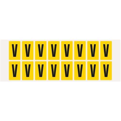Aufkleber buchstabe - buchstabe, v