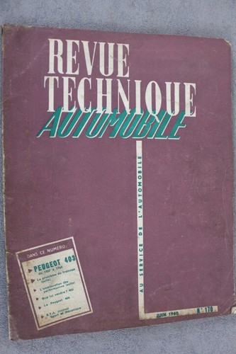 Revue technique juni 1960 - technique, "juni