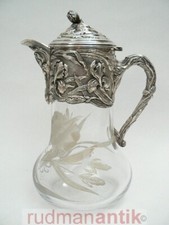 KARAFFE JUGENDSTIL SILBER 925