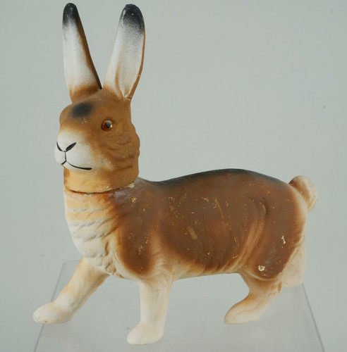 Antiker pappmaschee osterhase - pappmaschee,