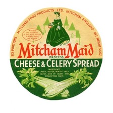 England - Vintage Cheese Label