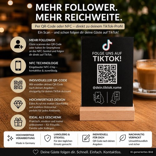 Nfc aufsteller für tiktok - nfc,