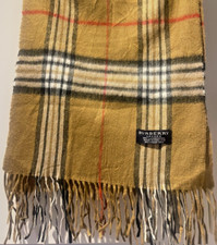 Original Vintage BURBERRY Schal | Karo-Muster | Made in England | 100% Lambswool