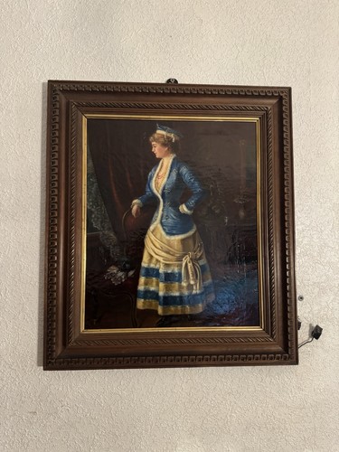 Antikes gemälde signiert - gemälde,