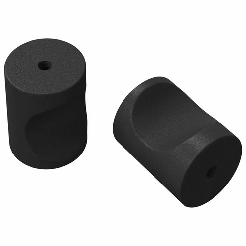 Schrankknöpfe schwarz eisen - schwarz,