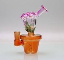 6 Zoll Lila Rose Glasbong