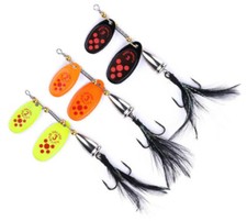3er Set TANDEM SPINNER Hecht Zander Wels Killer Blinker Spin Köder Jig Hard Bait