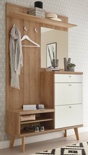 Garderobe komplett Set Eiche