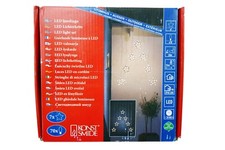 Konstsmide 4043-103 LED beleuchtete Sterne Sternenvorhang 7 Sterne 70 warmw LEDs