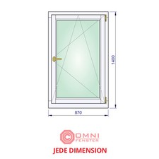 Holzfenster Meranti 870 x 1400