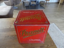 vintage Brandt Blechdose Glas