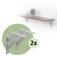 4er Set Regalhalter Alu